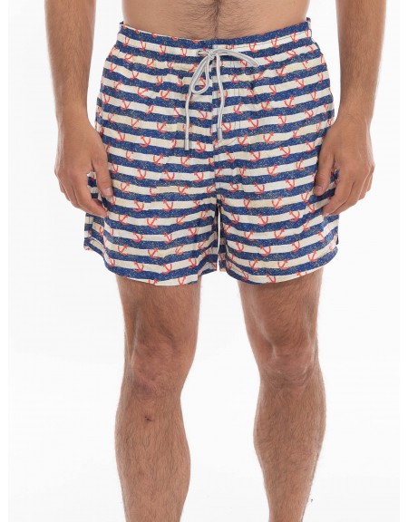 OVER-D Swimwear OE1S2S4B07 Blue - Off-white OVER-D - 1