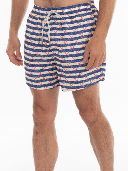 OVER-D Swimwear OE1S2S4B07 Blue - Off-white OVER-D - 2