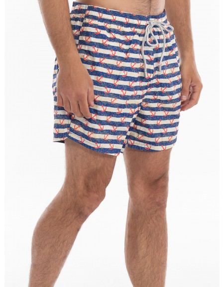 OVER-D Swimwear OE1S2S4B07 Blue - Off-white OVER-D - 3