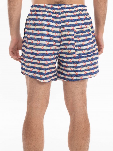 OVER-D Swimwear OE1S2S4B07 Blue - Off-white OVER-D - 4