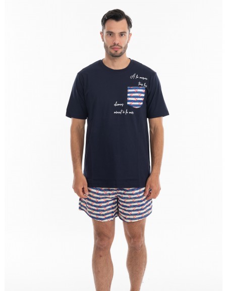 OVER-D Swimwear OE1S2S4B07 Blue - Off-white OVER-D - 5