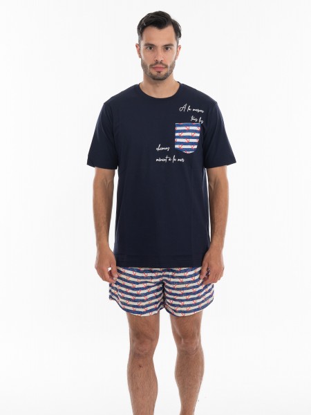 OVER-D Swimwear OE1S2S4B07 Blue - Off-white OVER-D - 6