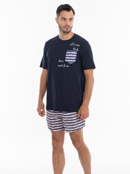 OVER-D Swimwear OE1S2S4B07 Blue - Off-white OVER-D - 7