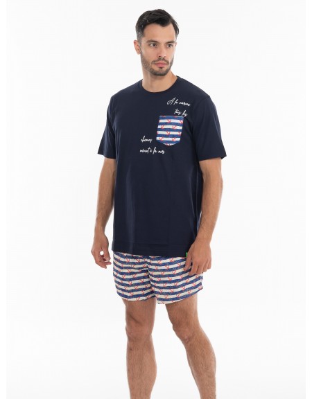 OVER-D Swimwear OE1S2S4B07 Blue - Off-white OVER-D - 7