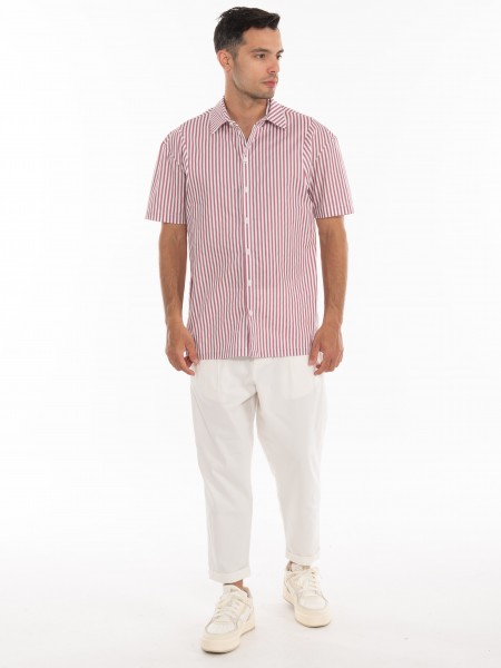 NINETEEN Short Sleeve Shirt K24-1021 Rotten Apple - White NINETEEN - 6