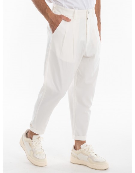 NINETEEN Chino Pants K24-1002 White NINETEEN - 3