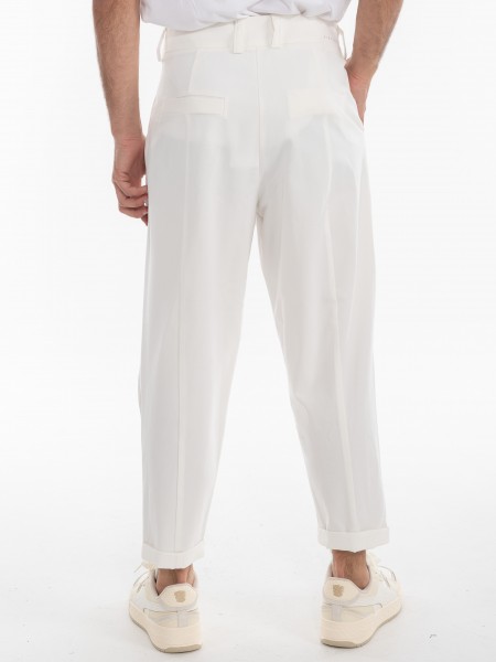 NINETEEN Chino Pants K24-1002 White NINETEEN - 4