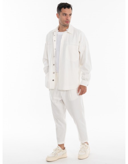 NINETEEN Shirt - Jacket K24-1001 White NINETEEN - 10