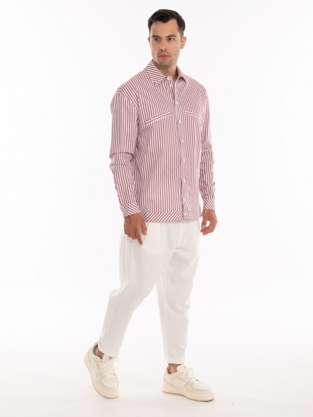 NINETEEN Shirt K24-1011 Rotten Apple - White NINETEEN - 8