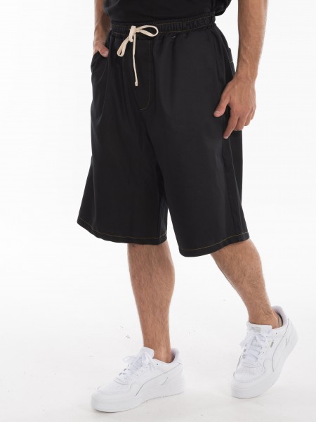 BLACK CIRCUS Jean βερμούδα BRMU3014S Μαύρο BLACK CIRCUS - 1