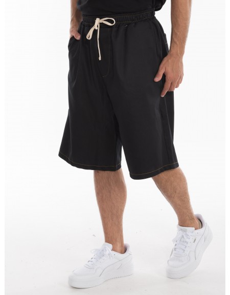 BLACK CIRCUS Jean βερμούδα BRMU3014S Μαύρο BLACK CIRCUS - 1