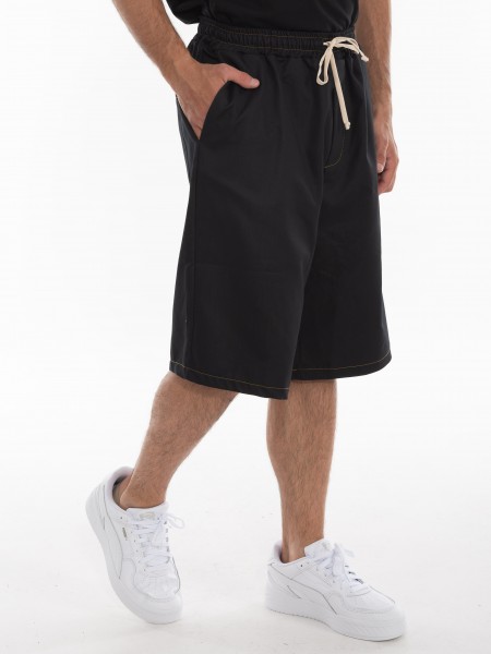 BLACK CIRCUS Jean βερμούδα BRMU3014S Μαύρο BLACK CIRCUS - 3