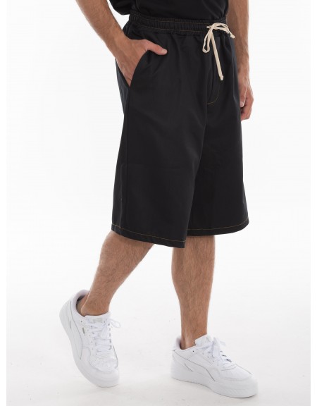 BLACK CIRCUS Jean βερμούδα BRMU3014S Μαύρο BLACK CIRCUS - 3