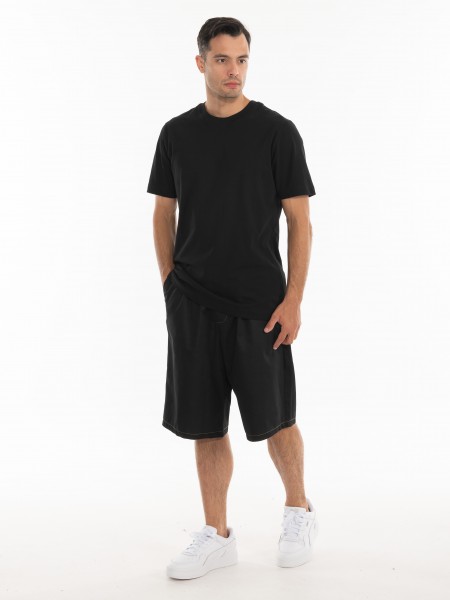 BLACK CIRCUS Jean βερμούδα BRMU3014S Μαύρο BLACK CIRCUS - 7