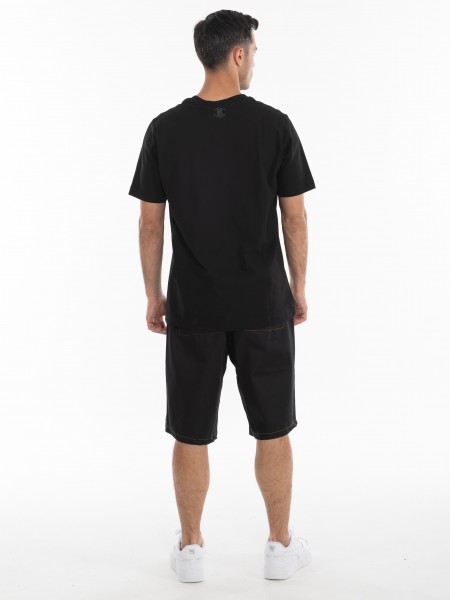 BLACK CIRCUS Jean βερμούδα BRMU3014S Μαύρο BLACK CIRCUS - 9