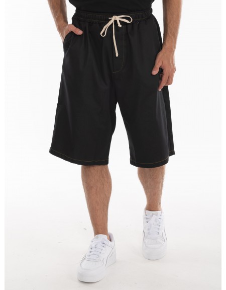 BLACK CIRCUS Jean βερμούδα BRMU3014S Μαύρο BLACK CIRCUS - 14