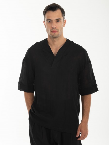 1.IX Shirt K24-1.iIX1004 Black 1.IX - 1