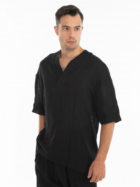 1.IX Shirt K24-1.iIX1004 Black 1.IX - 2