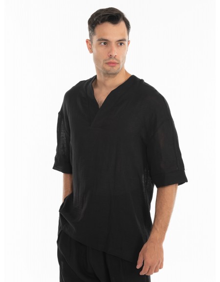 1.IX Shirt K24-1.iIX1004 Black 1.IX - 2