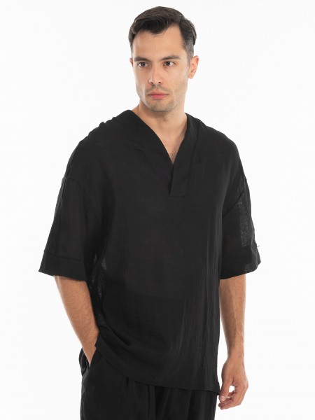 1.IX Shirt K24-1.iIX1004 Black 1.IX - 3