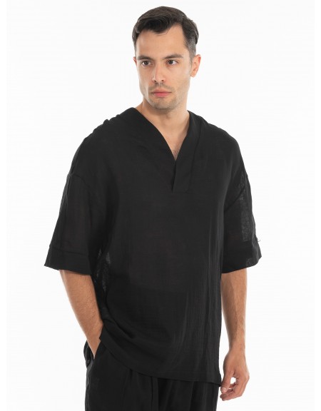 1.IX Shirt K24-1.iIX1004 Black 1.IX - 3