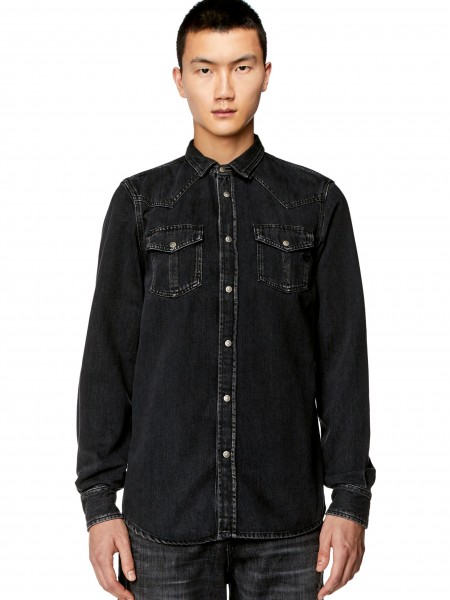 DIESEL Jean shirt A12622-068KE-02 Black DIESEL - 2