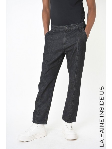 LA HAINE Jean Pants A24033XLM220 Black LA HAINE - 1