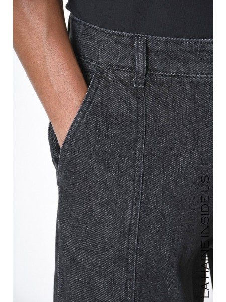 LA HAINE Jean Pants A24033XLM220 Black LA HAINE - 2