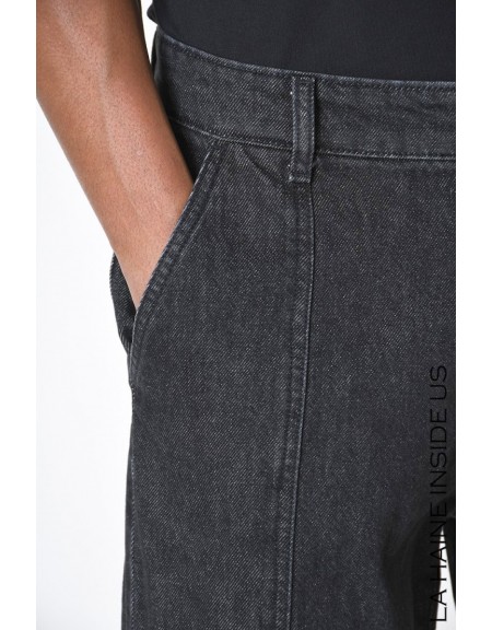 LA HAINE Jean Pants A24033XLM220 Black LA HAINE - 2