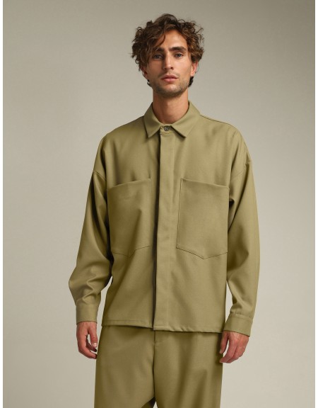 NINETEEN Shirt - Jacket X24-1019 Olive NINETEEN - 1