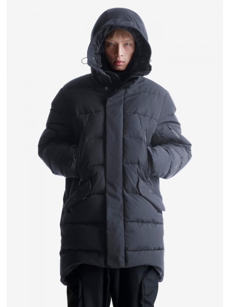 KRAKATAU Parka jacket QM488-1 PLANCK LINER PARKA Black KRAKATAU - 1