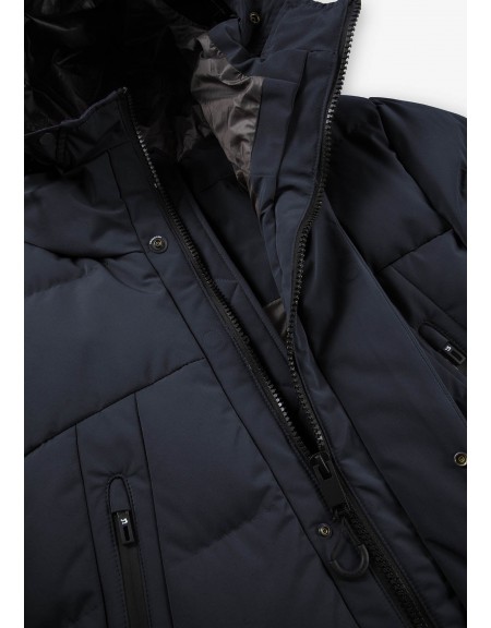 KRAKATAU Parka jacket QM488-1 PLANCK LINER PARKA Black KRAKATAU - 5
