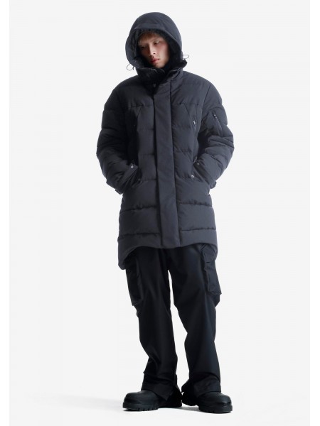 KRAKATAU Parka jacket QM488-1 PLANCK LINER PARKA Black KRAKATAU - 9