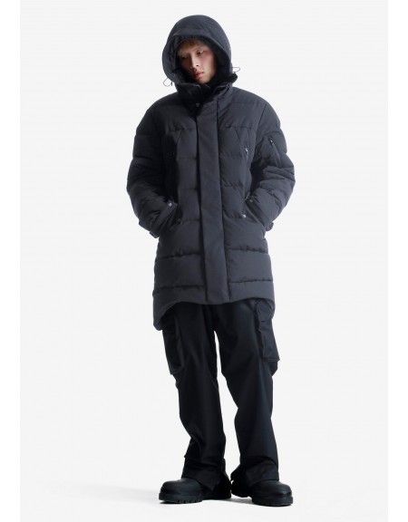 KRAKATAU Parka jacket QM488-1 PLANCK LINER PARKA Black KRAKATAU - 9
