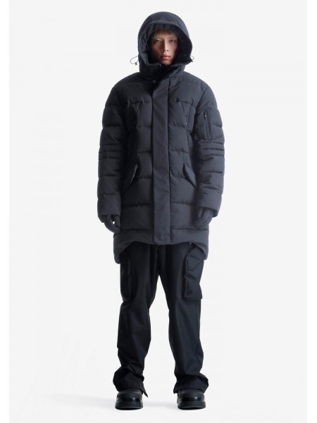 KRAKATAU Parka jacket QM488-1 PLANCK LINER PARKA Black KRAKATAU - 15