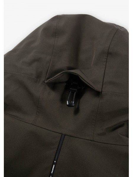 KRAKATAU Parka jacket QM481-59 STROFO MID-LENGTH Olive - Brown KRAKATAU - 10