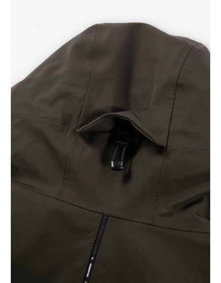 KRAKATAU Parka jacket QM481-59 STROFO MID-LENGTH Olive - Brown KRAKATAU - 10