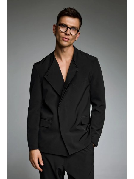 DIVERSE Cross-breasted jacket 24541591456 Black DIVERSE - 7