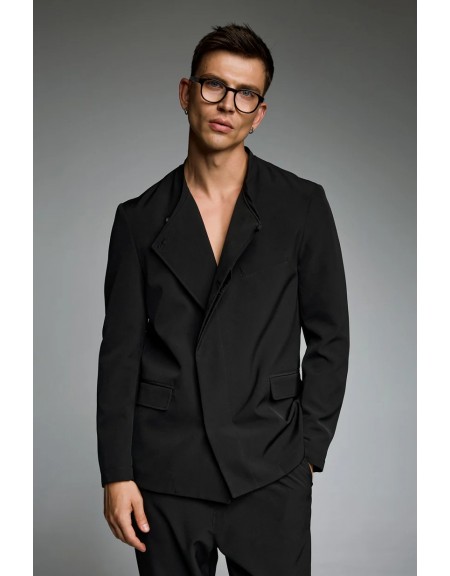 DIVERSE Cross-breasted jacket 24541591456 Black DIVERSE - 7