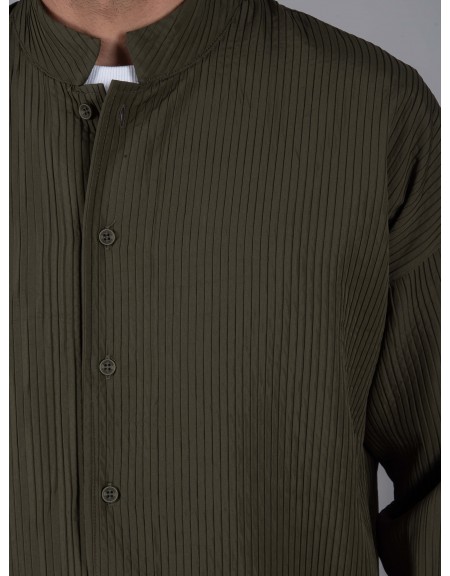 1.IX Πουκάμισο - Jacket mao X24-1.IX1012 Χακί 1.IX - 3
