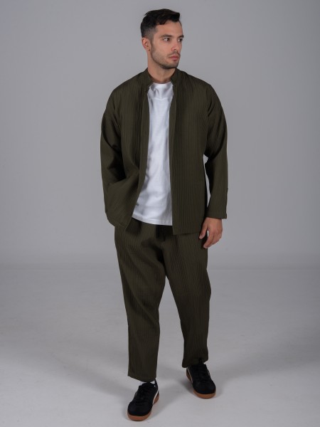 1.IX Πουκάμισο - Jacket mao X24-1.IX1012 Χακί 1.IX - 4