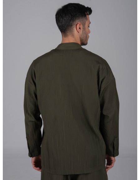 1.IX Πουκάμισο - Jacket mao X24-1.IX1012 Χακί 1.IX - 2