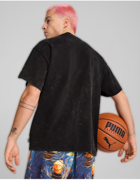 PUMA T-shirt 630672 01 Dylan Exhibit Tee III Μαύρο PUMA - 3