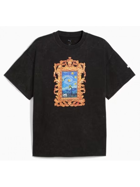 PUMA T-shirt 630672 01 Dylan Exhibit Tee III Μαύρο PUMA - 5