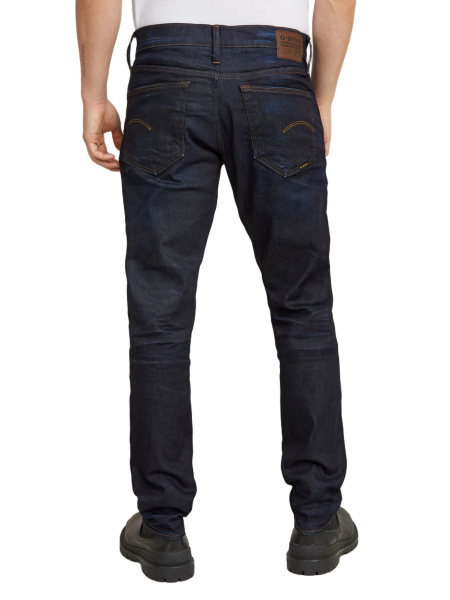 G-STAR RAW Jean Παντελόνι 51003-7209-89 3301 REGULAR TAPERED Μπλε - Μαύρο G-STAR RAW - 4