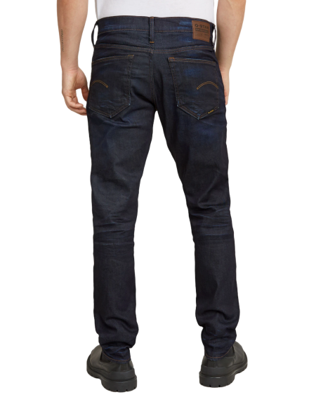 G-STAR RAW Jean Παντελόνι 51003-7209-89 3301 REGULAR TAPERED Μπλε - Μαύρο G-STAR RAW - 4