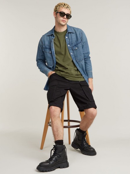 G-STAR RAW Βερμούδα Cargo D08566-D909-6484 ROVIC ZIP RELAXED Μαύρο G-STAR RAW - 1