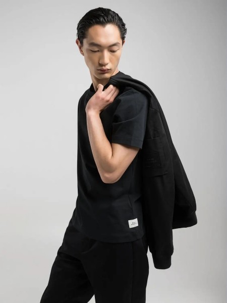 REPLAY SARTORIALE Φούτερ κοντομάνικο M6246.000.23804.098 Μαύρο REPLAY - 3