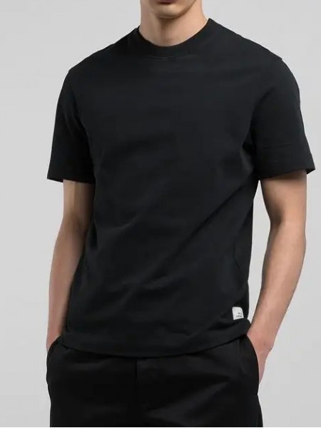REPLAY SARTORIALE Φούτερ κοντομάνικο M6246.000.23804.098 Μαύρο REPLAY - 7