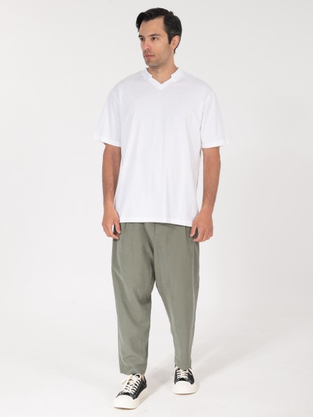 NINETEEN T-shirt K25-1045 Λευκό NINETEEN - 3